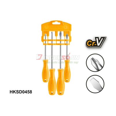 Bộ 4 tua vít INGCO HKSD0458