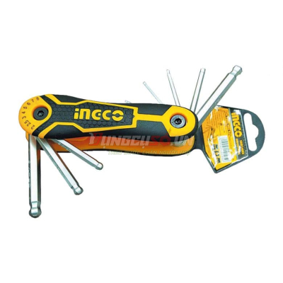 Bộ 8 Chìa Lục Giác Đầu Tròn 2-8mm INGCO HHK14082