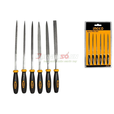 Bộ 6 dũa sắt 140mm INGCO HKTF63