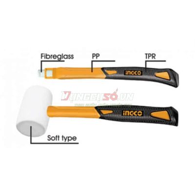 Búa Cao Su Trắng 220g INGCO HRUH8308