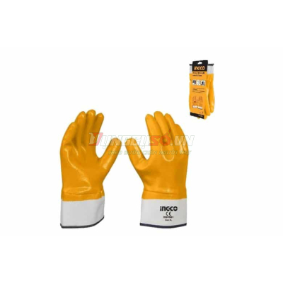 Găng tay phủ nitri size L INGCO HGVN01