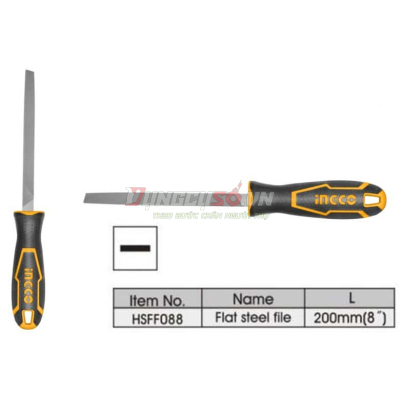 Giũa sắt dẹp 200mm INGCO HSFF088