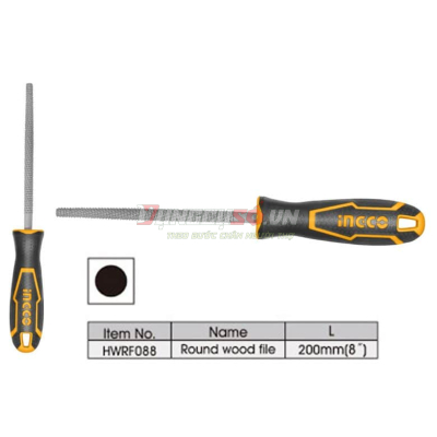 Giũa gỗ tròn 200mm INGCO HWRF088