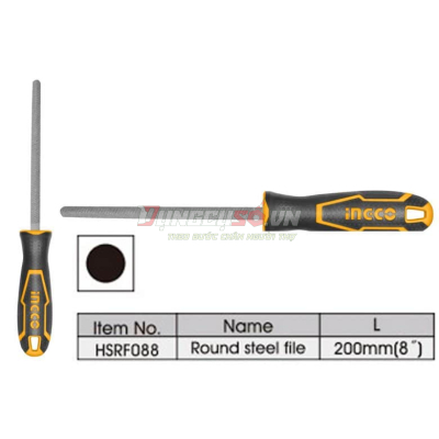Giũa sắt tròn 200mm INGCO HSRF088