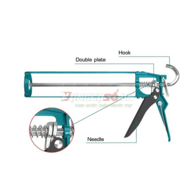 Súng bơm silicol Total THT21509