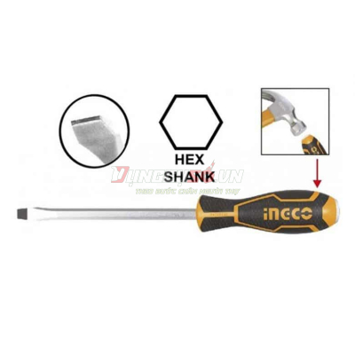 Tua vít dẹp 8x150mm INGCO HGTS288150