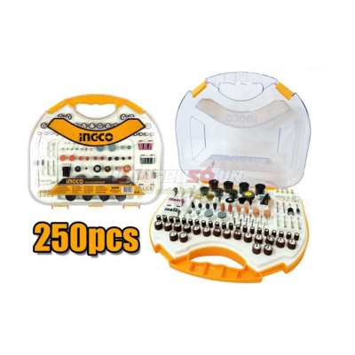 Bộ 250 phụ kiện khoan mini INGCO AKMG2501