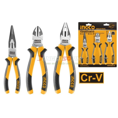 Bộ 3 kềm răng, cắt và nhọn INGCO HKPS28318
