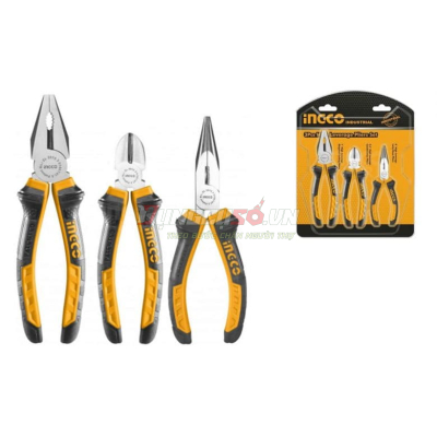 Bộ 3 kềm răng, cắt và nhọn INGCO HKPS08318