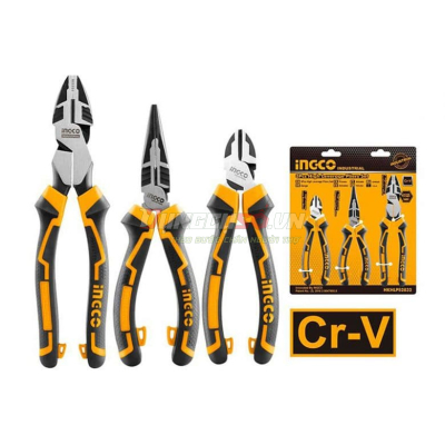 Bộ 3 kềm răng, cắt và nhọn INGCO HKHLPS2832