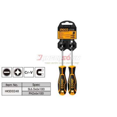Bộ 2 tua vít INGCO HKSD0248