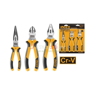 Bộ 3 kềm răng, cắt và nhọn INGCO HKHLPS2831