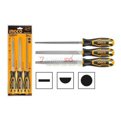 Bộ 3 dũa sắt 200mm INGCO HKTFS1308