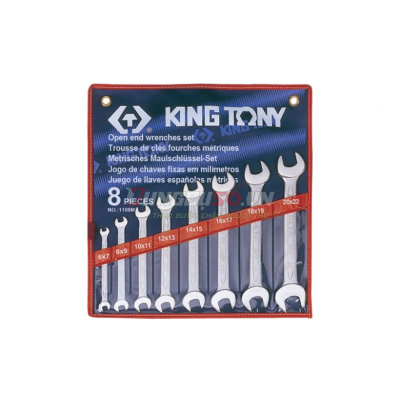 Bộ cờ lê miệng 8 chi tiết 6-22mm Kingtony 1108MR