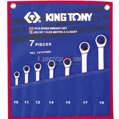 Bộ cờ lê vòng miệng 7 chi tiết 10-19mm Kingtony 12107MR