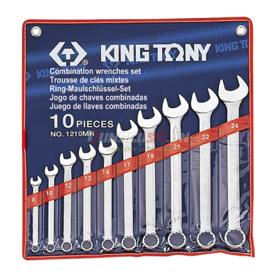 Bộ cờ lê vòng miệng 10 chi tiết 8-24mm Kingtony 1210MR