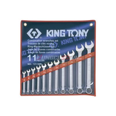 Bộ cờ lê vòng miệng 11 chi tiết 8-24mm Kingtony 1211MR