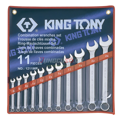Bộ cờ lê vòng miệng 11 chi tiết 8-24mm Kingtony 1211MR