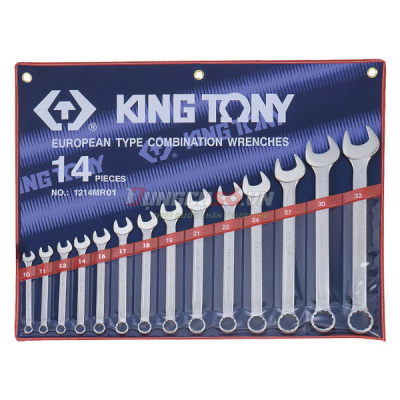 Bộ cờ lê vòng miệng 14 chi tiết 10-32mm Kingtony 1214MR01