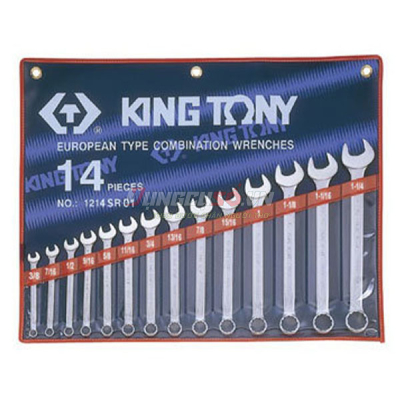 Bộ cờ lê vòng miệng 14 chi tiết 5/16-1/4″ Kingtony 1214SR