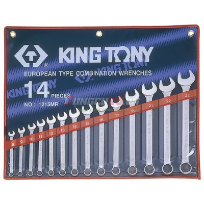 Bộ cờ lê vòng miệng 14 chi tiết 8-24mm Kingtony 1215MR