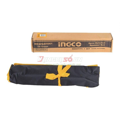 Bộ 6 cờ lê vòng miệng hai chiều 19- 32mm INGCO HKSPAR1061