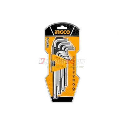Bộ 9 Chìa Lục Giác Bông T10-T50 INGCO HHK13092