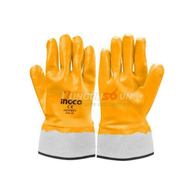 Găng tay phủ nitri size L INGCO HGVN01