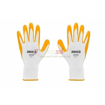 Găng tay phủ nitri size L INGCO HGNG01.L