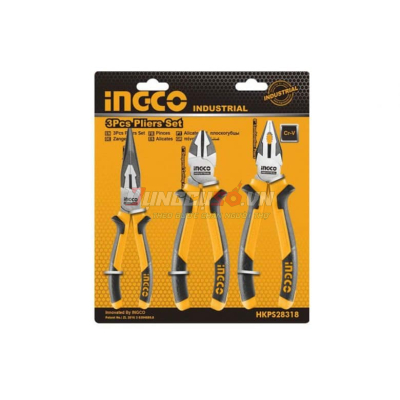 Bộ 3 kềm răng, cắt và nhọn INGCO HKPS28318