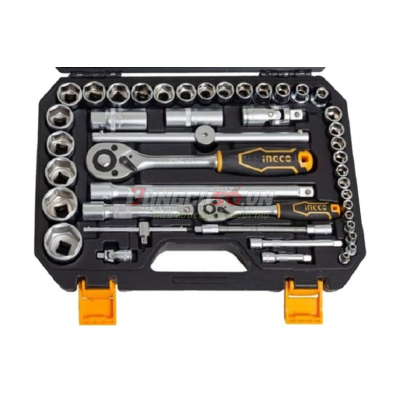 Bộ 44 đầu tuýp 1/4 in và 1/2 in INGCO HKTS42441