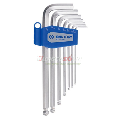 Bộ lục giác 7 chi tiết hệ inch Kingtony 20107SR