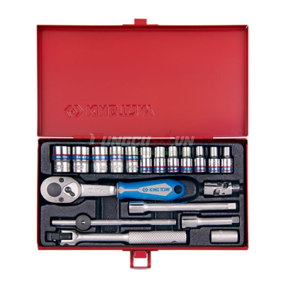 Bộ tuýp 1/4″ 19 chi tiết Kingtony 2521MR