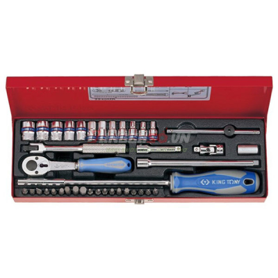 Bộ tuýp 1/4″ 39 chi tiết Kingtony 2540MR