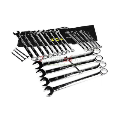 Bộ cờ lê vòng miệng hệ Mét 23 chi tiết Stanley 93-616