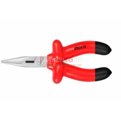Kềm mũi nhọn mỏ dài cách điện 200mm INGCO HILNP01200