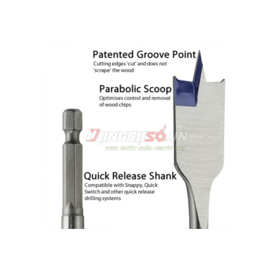 Bộ mũi khoan gỗ đuôi cá 152mm 6 chi tiết IRWIN 10502826