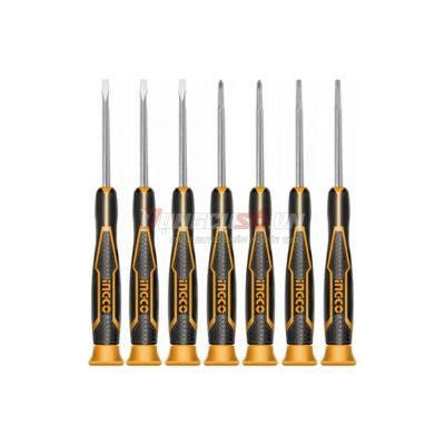 Bộ 7 tua vít đồng hồ INGCO HKSD0718