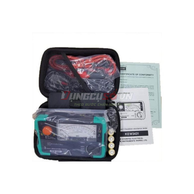 Đồng hồ đo điện trở cách điện (1000V/2GΩ,đo AC/DC) Kyoritsu 3431