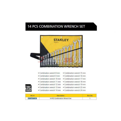 Bộ cờ lê vòng miệng hệ mét Stanley STMT73647-8