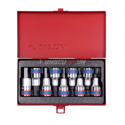 Bộ đầu tuýp lục giác 1/2″ 9 chi tiết Kingtony 4110PR