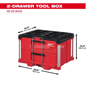 Hộp đựng dụng cụ Milwaukee cùng hệ PACKOUT™ 48-22-8442