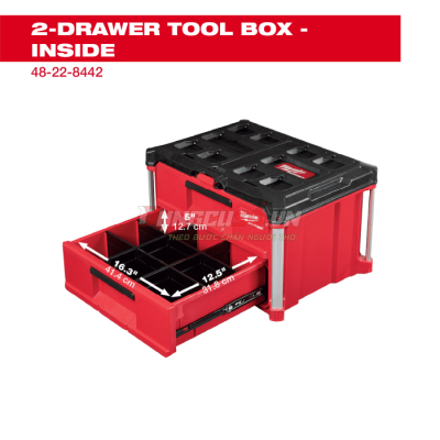 Hộp đựng dụng cụ Milwaukee cùng hệ PACKOUT™ 48-22-8442