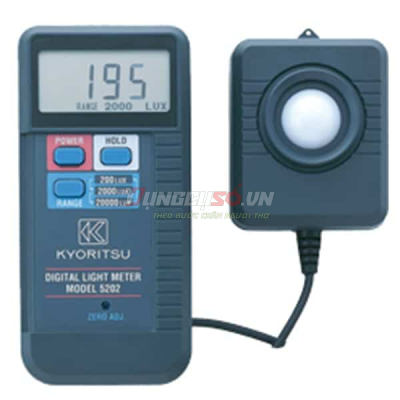 Máy đo cường độ ánh sáng (19990 Lux) Kyoritsu 5202