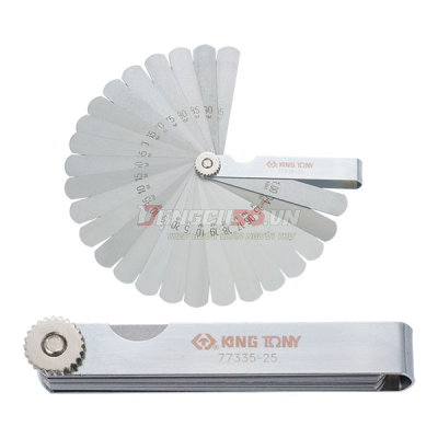 Bộ thước lá đo độ dày 0.04-1mm 25 lá Kingtony 77335-25
