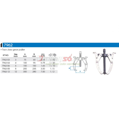 Cảo hai chấu 3″ Kingtony 7962-03