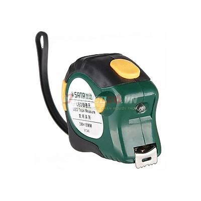 Thước cuốn thép có đèn 5.0m Sata 91347