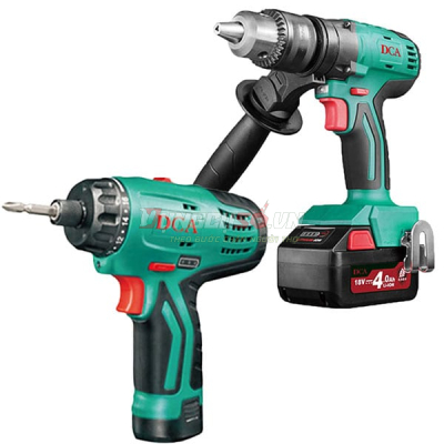 Bộ máy khoan bê tông, siết bu lông pin DCA ADKIT05E (TYPE E)