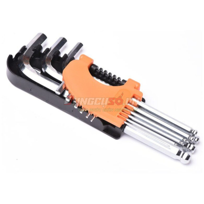 Bộ lục giác bi dài xi bóng 9 chi tiết Asaki AK-0194