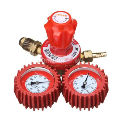 Đồng hồ gas điều áp acetylen răng ngoài Asaki AK-2011